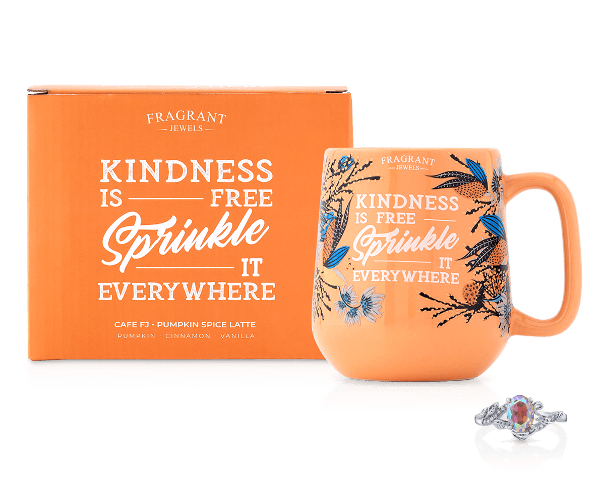 Cafe FJ: Pumpkin Spice Latte - Kindness is Free - Jewel Candle