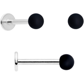 16G 5/16 Blue Green Grey Matte Labret Monroe Tragus Set of 4
