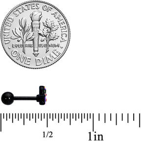16G 1/4 Black Boo Party Halloween Cartilage Tragus Earring