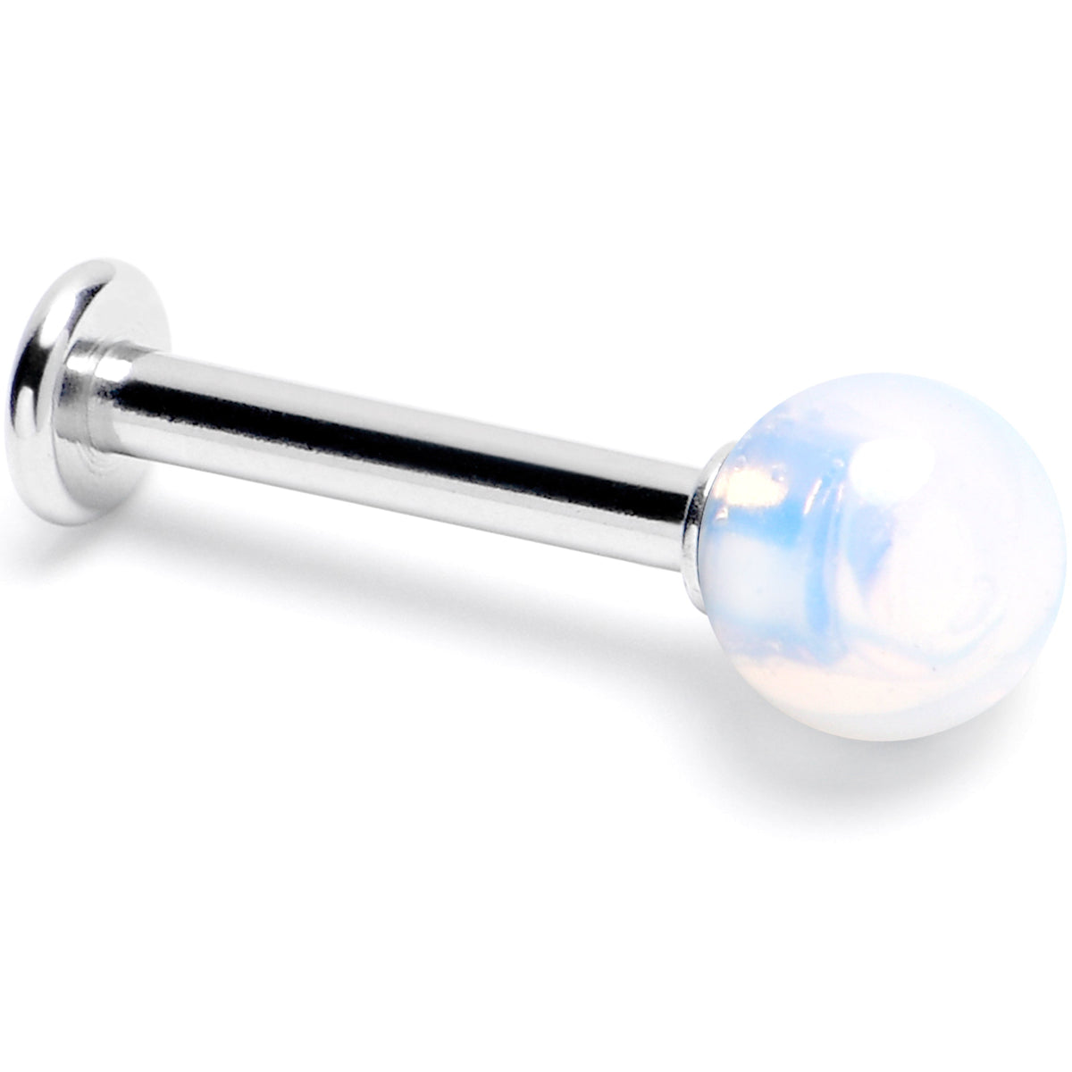14G 3/8 Opalite Natural Stone Labret Tragus Earring