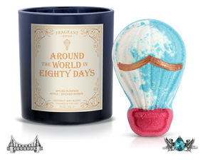 Around the World in 80 Days - Candle and Bath Bomb Set - Monthly Box