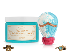 Around the World in 80 Days - Bath Bomb and Body Scrub Set