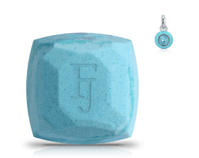 March Aquamarine Birthstone Charm - Bath Bomb