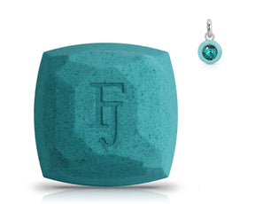 December Turquoise Birthstone Charm - Bath Bomb