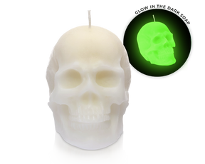 Glow Skull Pillar Candle (without Jewelry)