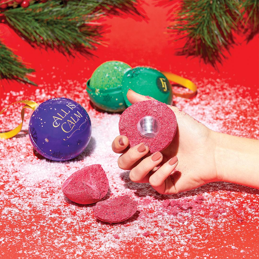 Holiday Collection - Bath Bomb Ornament Trio