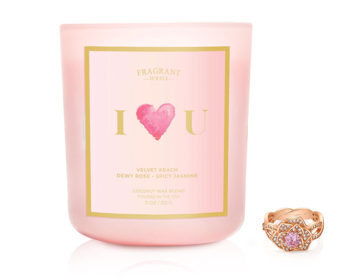 I Heart U - Jewel Candle