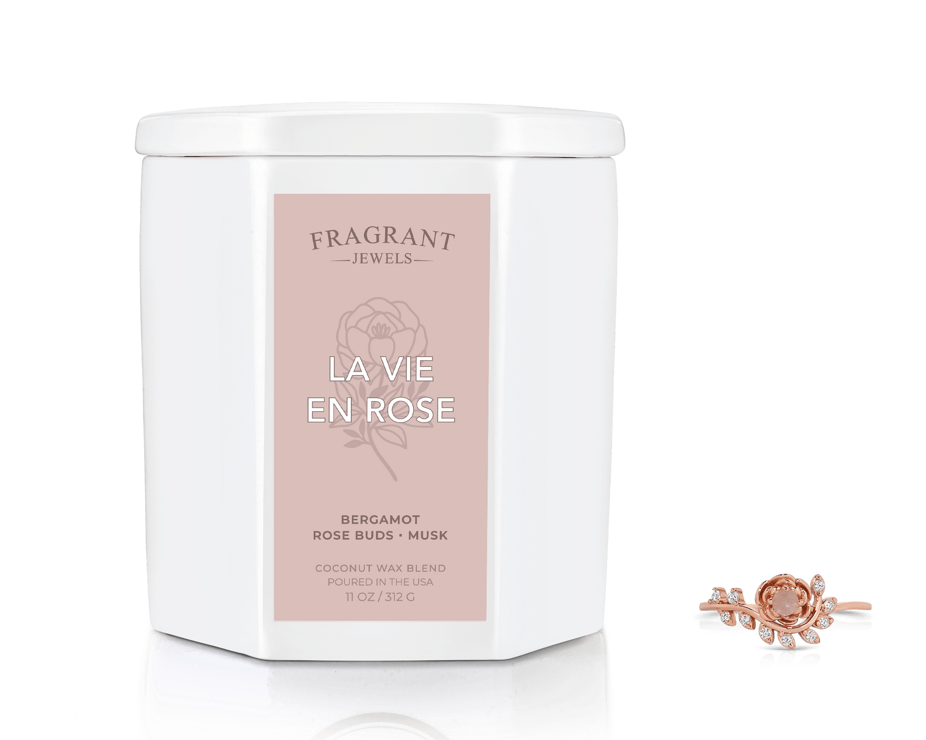 La Vie en Rose - Jewel Candle