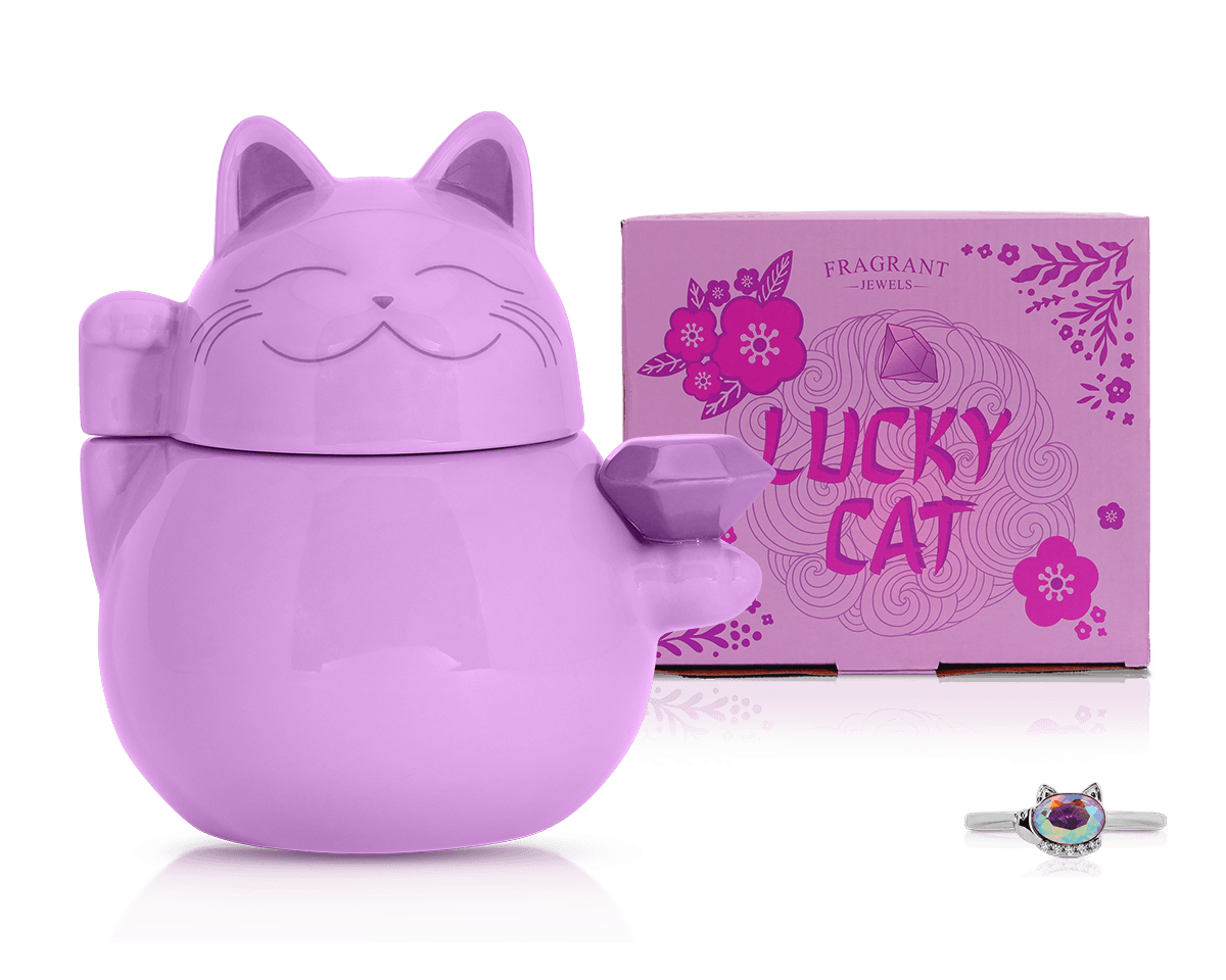 Lucky Cat - Jewel Candle