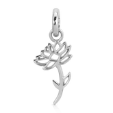 July Ruby Birthstone Charm - Flower (Water Lily)