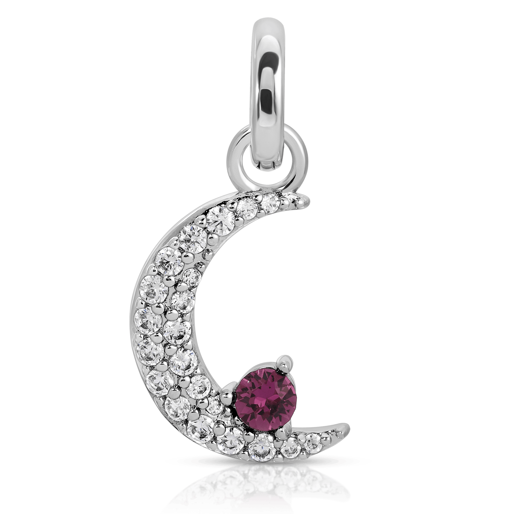 February Amethyst Birthstone Charm - Moon (Rewards Store)