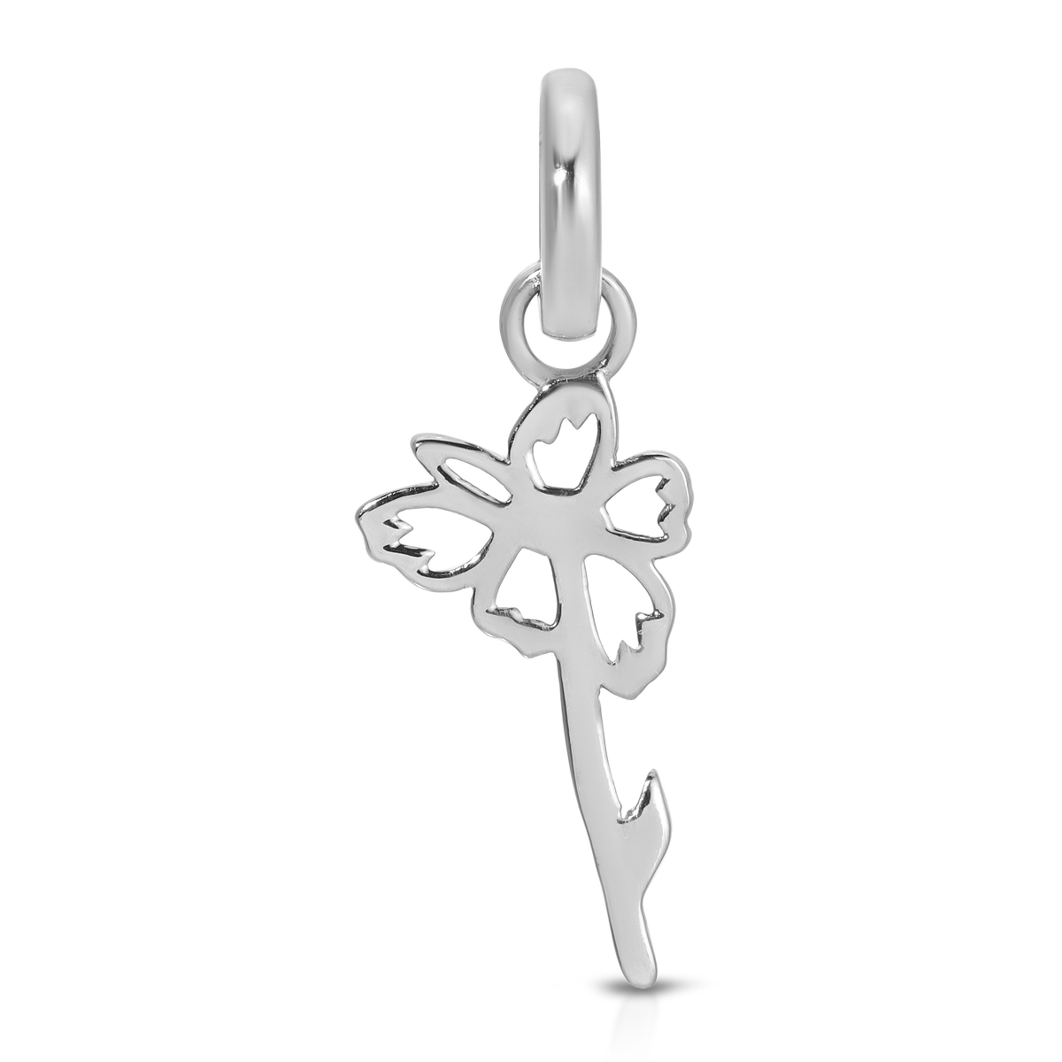 April Diamond Birthstone Charm - Flower (Daisy)