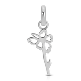 April Diamond Birthstone Charm - Flower (Daisy)