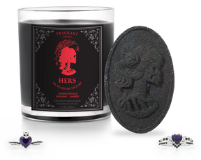 Hers - Til Death Do Us Part - Candle & Bath Bomb Bundle