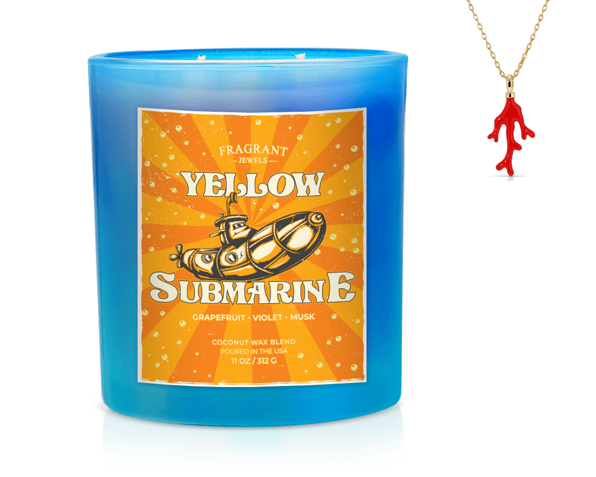 Yellow Submarine - Jewel Candle