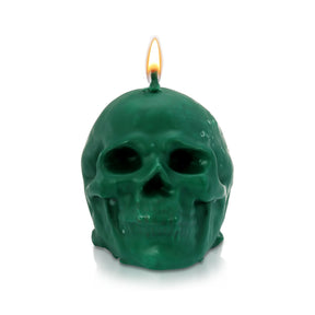 Yule Ghoul - Christmas Skull Pillar Candle (Without Jewelry)