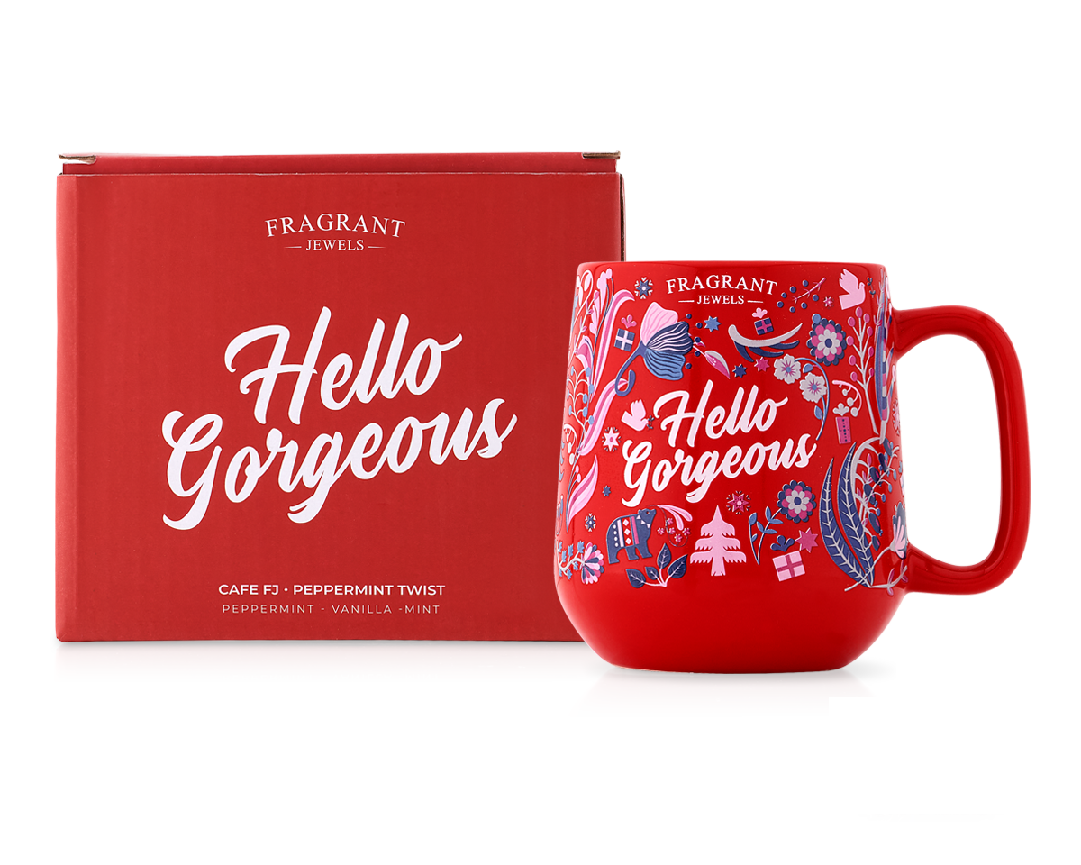 Cafe FJ: Peppermint Twist - Hello Gorgeous - Jewel Candle (Without Jewelry)