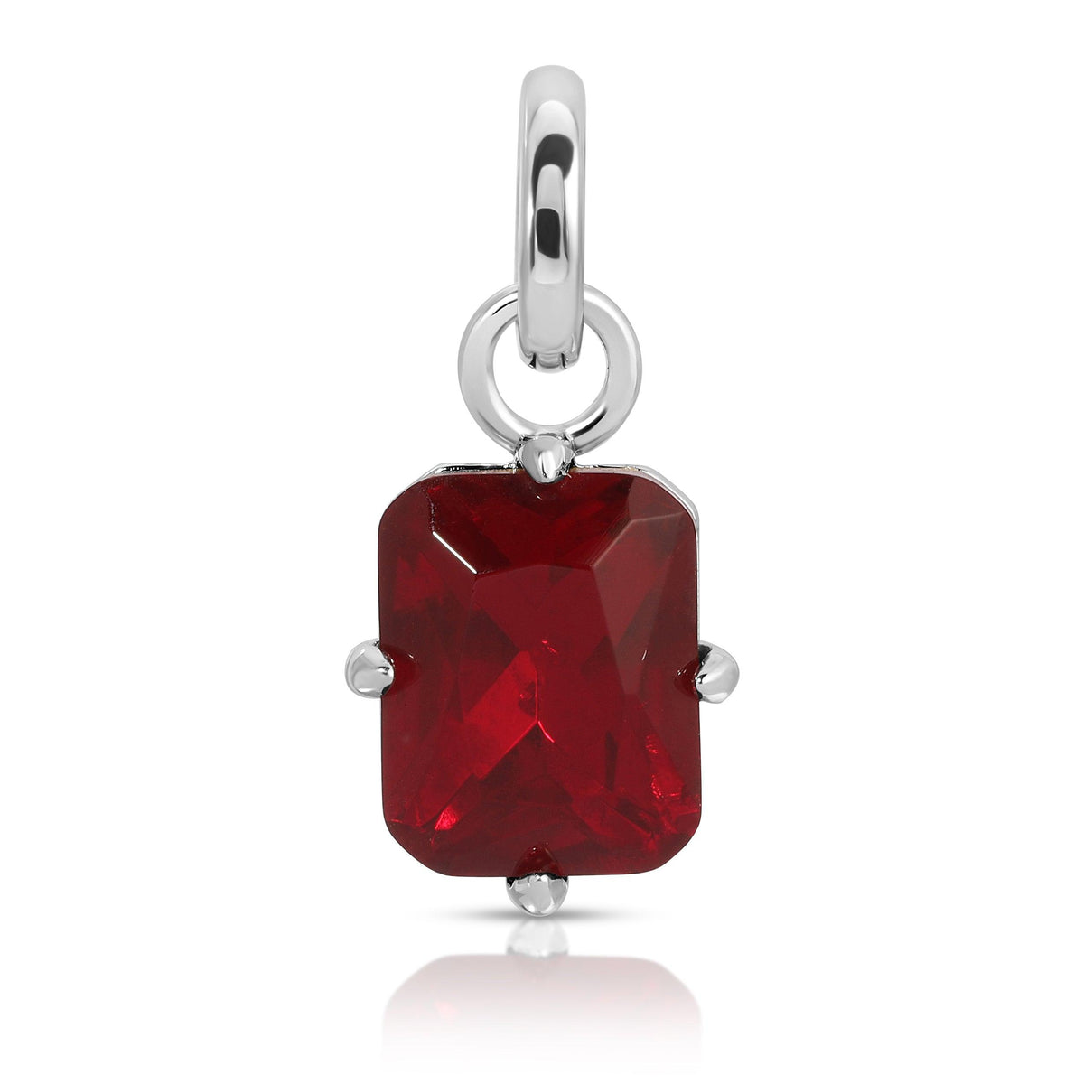 January Garnet Birthstone Charm Emerald