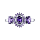 Purple on The Rise Ring