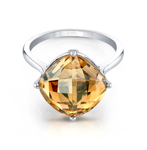 Sweet Peach - Black Satin - Jewel Candle