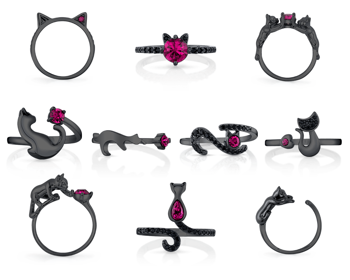 Midnight - Furry Friends Collection - Jewel Candle