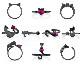 Midnight - Furry Friends Collection - Jewel Candle